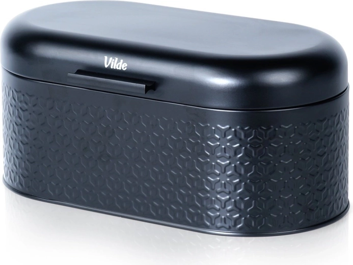 Čelična kutija za kruh crna 34 × 20 × 15 cm Vilde