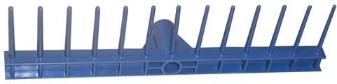 Plastične grablje 48 × 13 cm, 13 zubaca bez drške