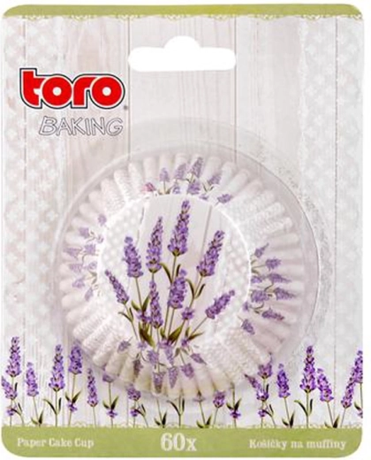 Papirnate košarice za muffine TORO lavanda, 60 kom
