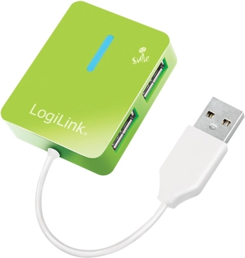 USB hub 2.0 s 4 porta Smile – zeleni