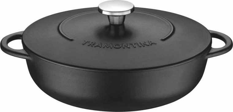 Tramontina Trento lijevanoželjezni lonac s poklopcem 28 cm, 4,1 l