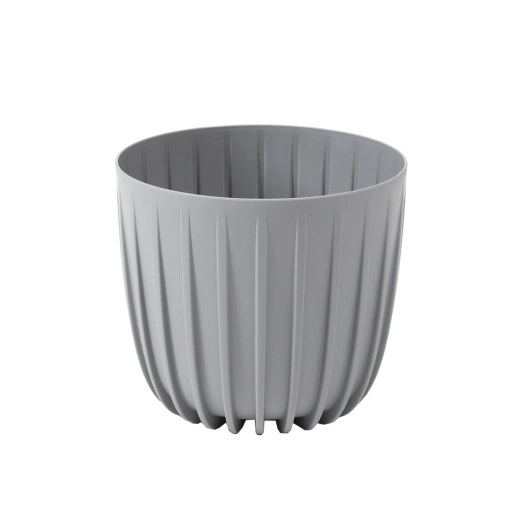 Plastična tegla Mira 18 cm siva