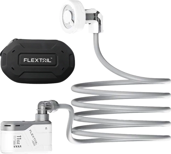 Flextail Max prijenosni tuš s futrolom bijeli