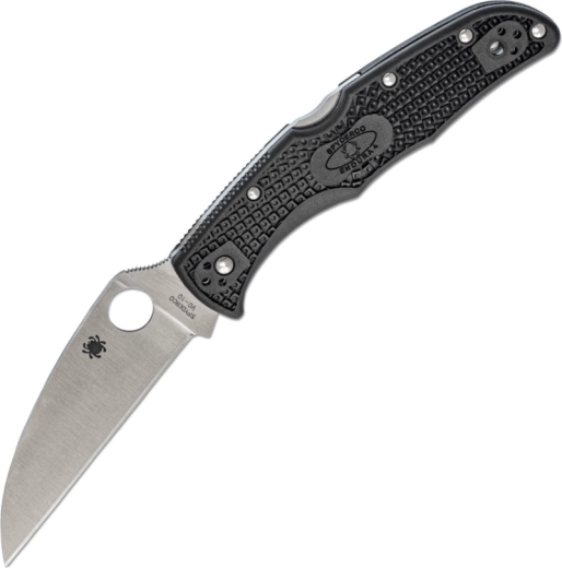 Džepni nož Spyderco Endura 4 Wharncliffe, glatko oštrenje, VG-10, crni FRN