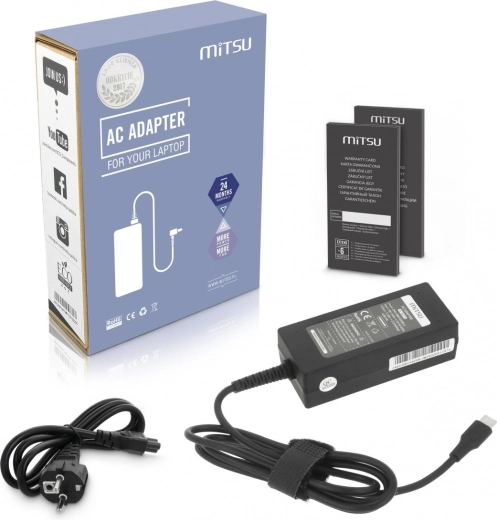 Mitsu USB-C adapter za napajanje za prijenosno računalo 45 W (Power Delivery)