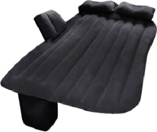 Nafukovací automobilski madrac s električnom pumpom 130 × 80 cm – crna