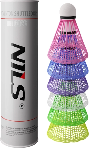 NILS badminton loptice multicolor 6 kom