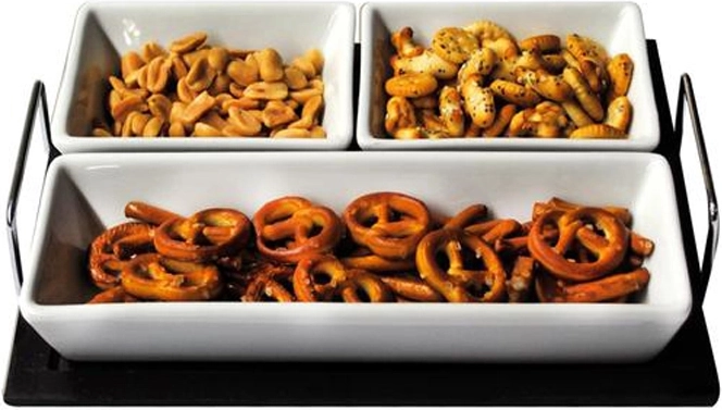 Set za posluživanje zdjelica na pladnju Toro pravokutni