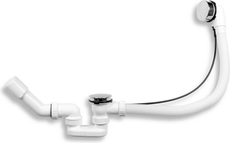 Automatski odvod za kadu sa sifonom, krom