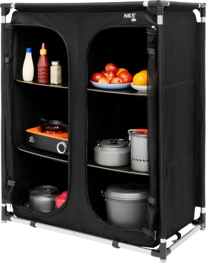 Tri razine spremišnog prostora s čvrstim policama