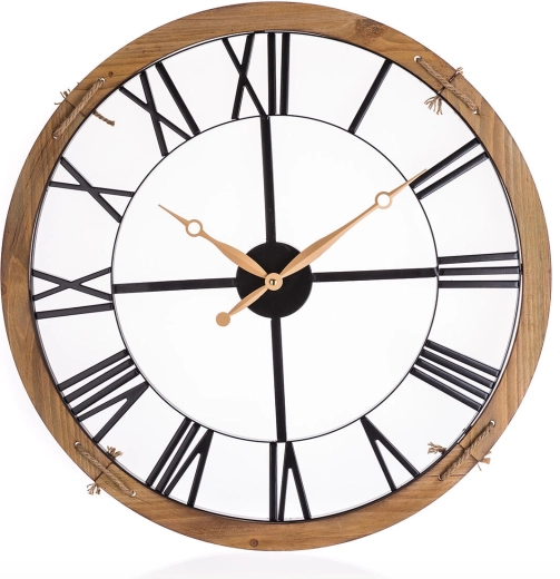 Zidni sat Gold Rim 60 cm