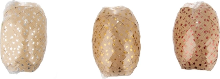 Papirnata kraft vrpca bež 0,5 cm, 10 m (asortiman)