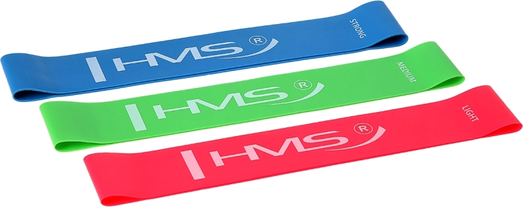 Set otpornih traka HMS GU04 Slim – 3 razine opterećenja