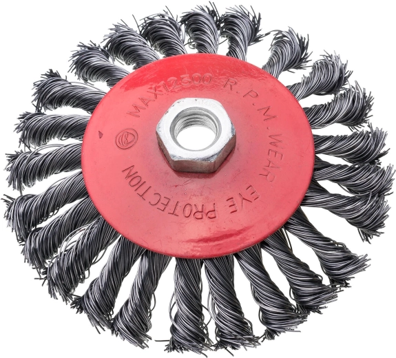 Čelična čašasta četka 125 mm, žica 0,3 mm, navoj M14