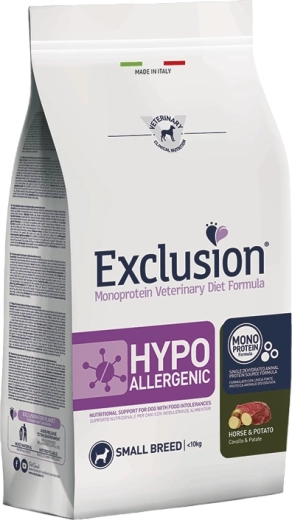 Exclusion Hypoallergenic Small Breed granule za male pse s konjetinom i krumpirom 2 kg