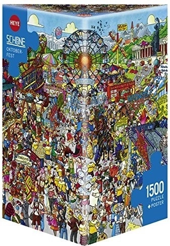 Puzzle 1500 dijelova Oktoberfest s plakatom