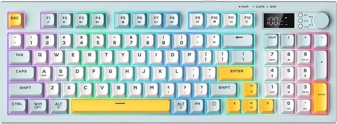 Gaming tipkovnica Onikuma s OLED zaslonom i RGB, 94 tipke, bežična i žičana
