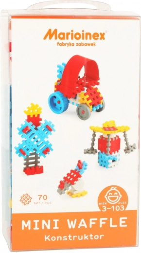 Konstrukcijske kocke Mini Wafle 70 kom za dječake Marioinex