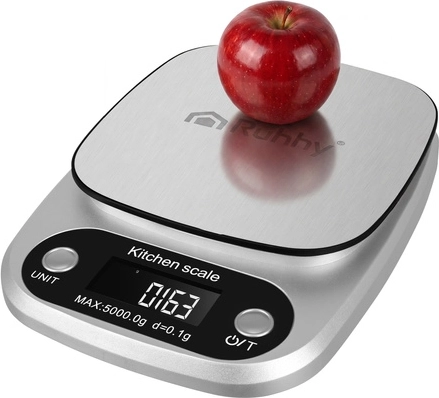 Ruhhy digitalna kuhinjska vaga 5 kg (0,1 g) od nehrđajućeg čelika