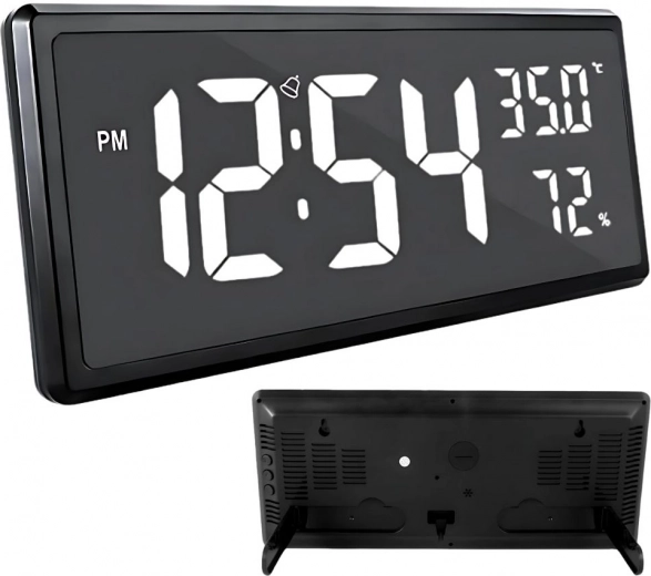 Digitalni sat s LED zaslonom i funkcijom mjerenja temperature i vlažnosti