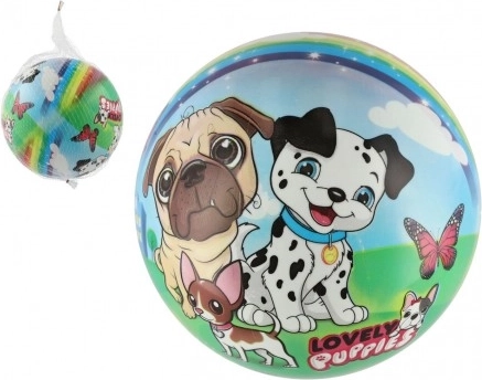 Lopta s motivom psića 23 cm