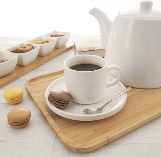 Diskretan cappuccino dekor