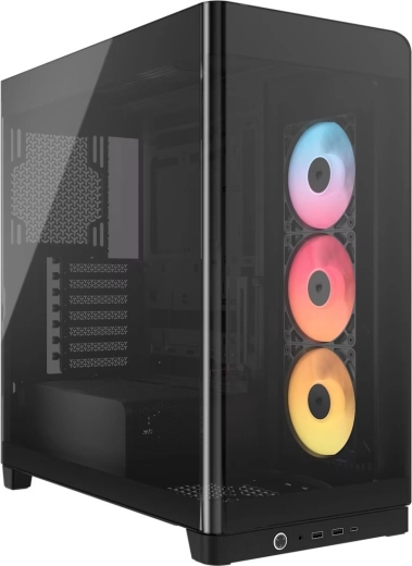 Računalno kućište mid-tower s panoramskim staklom 4500X RS‑R ARGB, crno