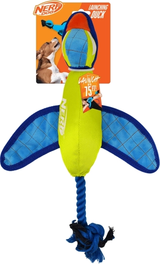 Nerf Dog najlonska aporterska patka sa šuškavim krilima 42 cm