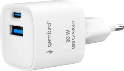 brzi USB punjač 20 W s dva porta, bijela