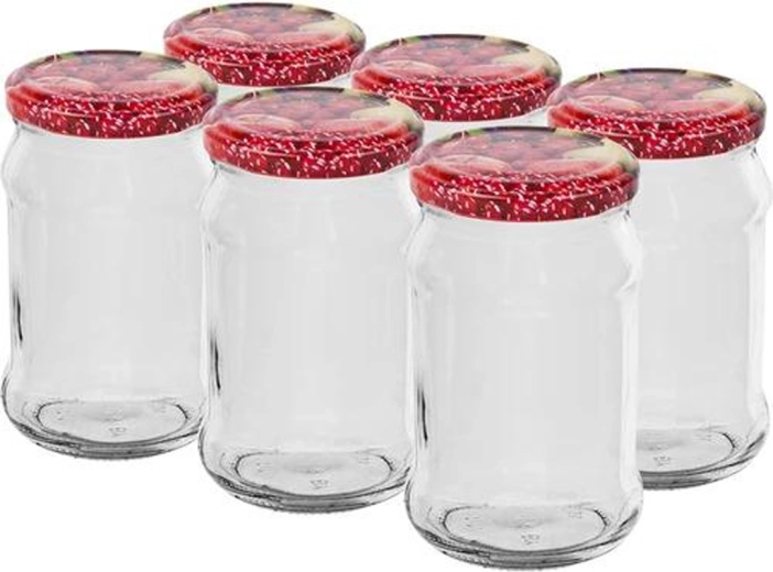 Staklenke za zimnicu s poklopcem 300 ml, set 6 kom