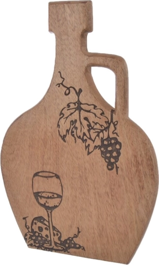 Daska za rezanje od mangova drva u nijansi vina 40 × 26 cm
