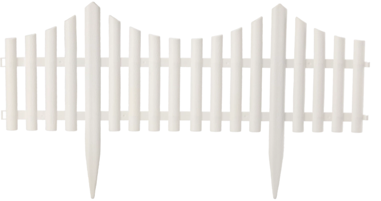 Set plastičnih vrtnih ograda 60,5 × 32,5 cm, 4 kom