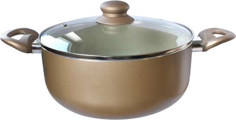 Lonac s keramičkom površinom 4 l, 24 cm, sa staklenim poklopcem