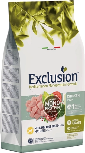 Exclusion Monoprotein Mature piletina za srednje i velike pasmine, 3 kg