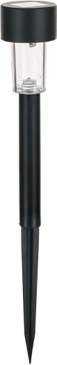 Solarna vrtna lampa crna 31 cm, 1 LED