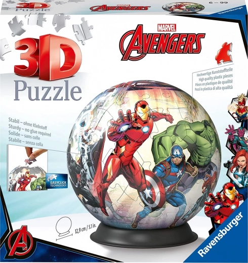 Ravensburger 3D Puzzleball Marvel Avengers – 73 dijelova