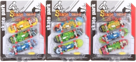 Set prstnih skateboarda sa svjetlom, 3 kom