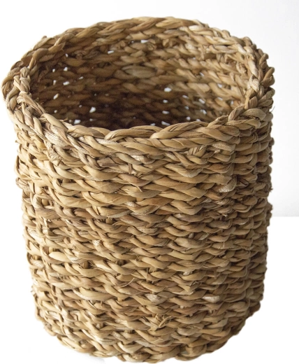 Okrugla košarica od morske trave mala 17 × 16 cm