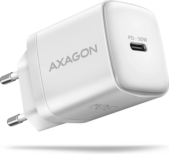 AXAGON mrežni punjač USB‑C 30 W (PD 3.0/QC 4+/SFC) bijeli