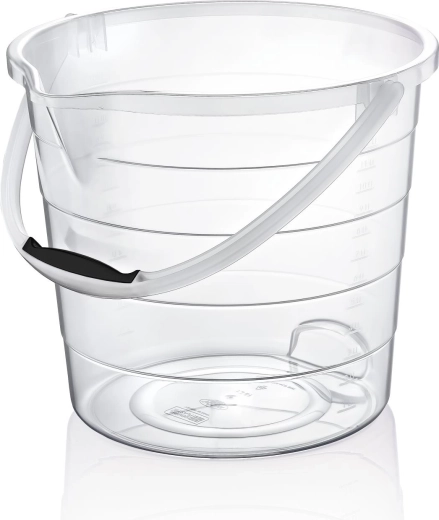 Prozirna plastična kanta 15 l s mjernom skalom