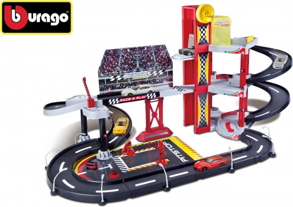 Bburago garaža Ferrari Racing s jednim autićem