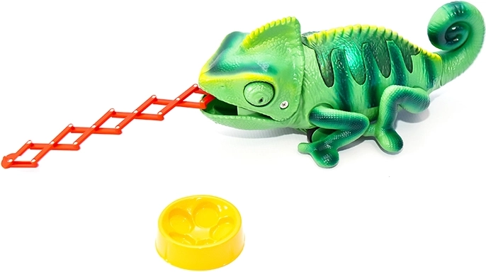 Interaktivni zeleni kameleon na daljinsko upravljanje s LED svjetlima