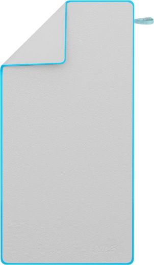 Brzusušeći ručnik od mikrovlakana NILS, sivo‑plavi, 200 × 90 cm