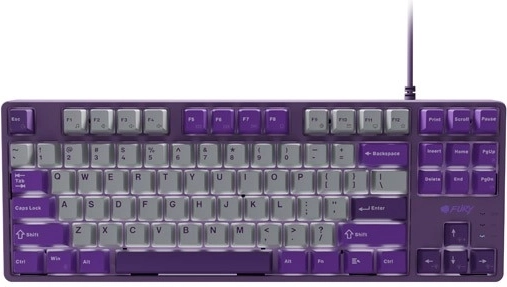 Fury Kanabo K2 mehanička gaming tipkovnica US, sivo‑ljubičasta