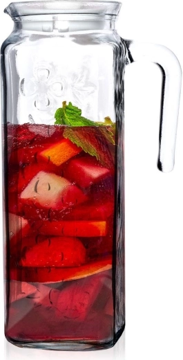 Stakleni vrč s poklopcem 1,2 l