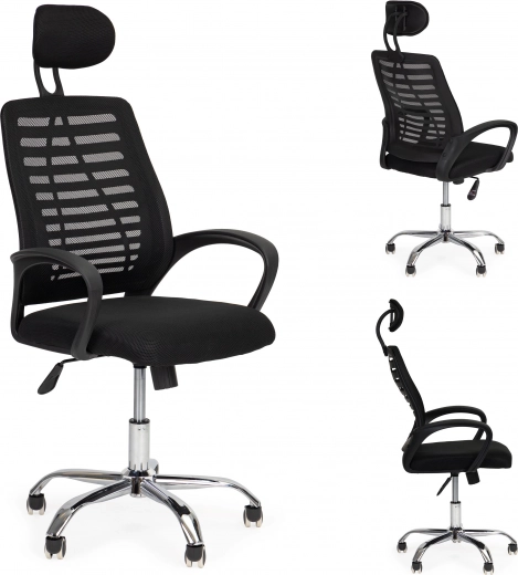 Uredska stolica s naslonom za glavu i funkcijom ljuljanja ModernHome