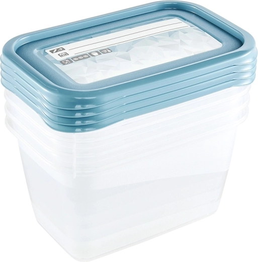 Set posuda s poklopcem za pisanje 5× 0,5 l, sjeverno plava