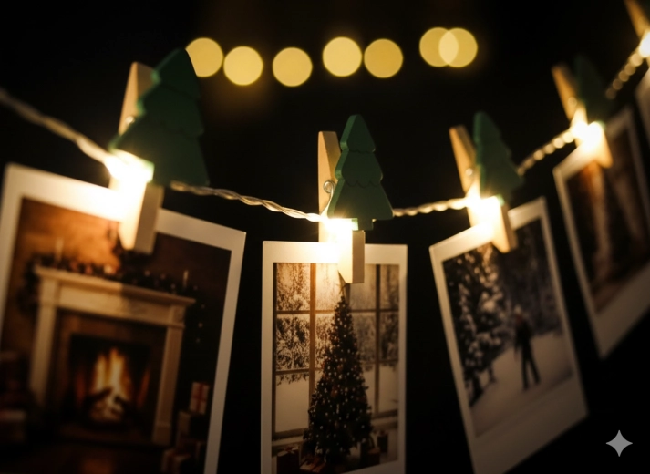 Svjetlosna fotogalerija s toplim LED diodama