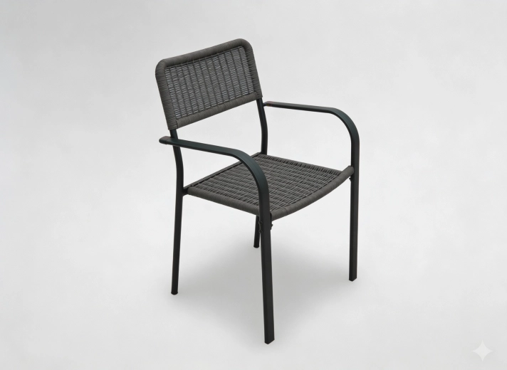 Vrtna fotelja smeđa 60 × 55 × 82 cm