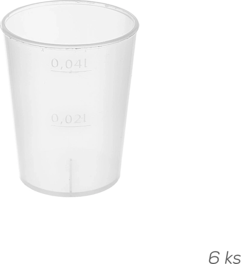 Mjerica za tekućine 50 ml od UH plastike (6 kom)